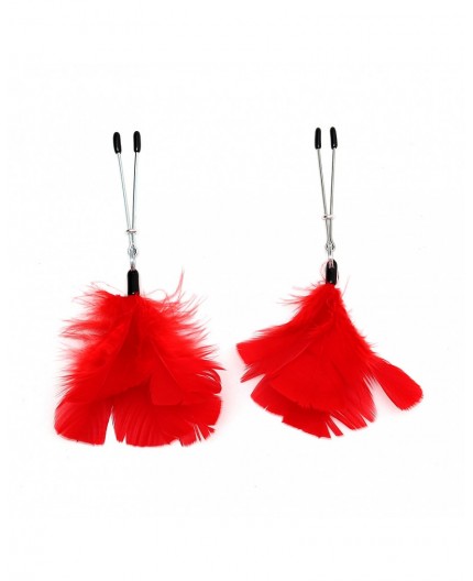 sexy shop online i trasgressivi Pinze Per Capezzoli - Nipple Clamps With Feathers - Rimba