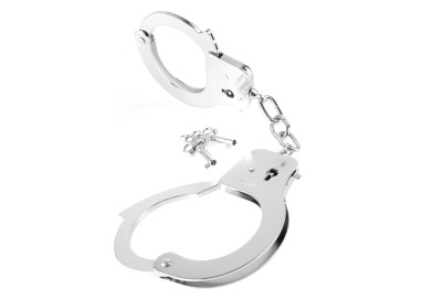 Manette In Metallo - Designer Metal Handcuffs Silver - Pipedream