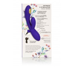 sexy shop online i trasgressivi Vibratore Rabbit - Estim Dual Wand Blue - California Exotics