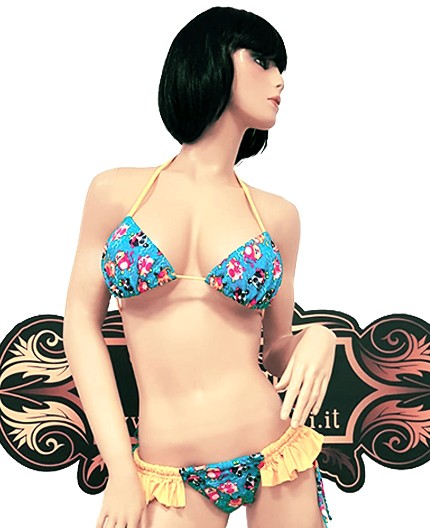 Sexy Shop Online I Trasgressivi - Bikini Transgender - Bikini Stampa Animali e Frange - Ivete Pessoa