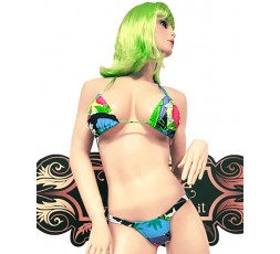 Sexy Shop Online I Trasgressivi - Bikini Transgender - Bikini Hawaiano a Fiori - Ivete Pessoa