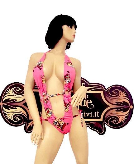 Sexy Shop Online I Trasgressivi - Trikini Transgender - Trikini Rosa con Stampa SpongeBob Chiusura con Laccetto - Ivete Pessoa Sexy Shop Online I Trasgressivi - Trikini Transgender - Trikini Rosa con Stampa SpongeBob Chiusura con Laccetto - Ivete Pessoa