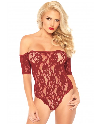 Sexy Shop Online I Trasgressivi - Sexy Lingerie - Lace Teddy And Bottom Red S/M - Leg Avenue