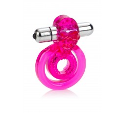 sexy shop online i trasgressivi Anello Fallico Vibrante - Dual Clit Flicker Pink - California Exotic Novelties