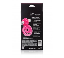 sexy shop online i trasgressivi Anello Fallico Vibrante - Dual Clit Flicker Pink - California Exotic Novelties