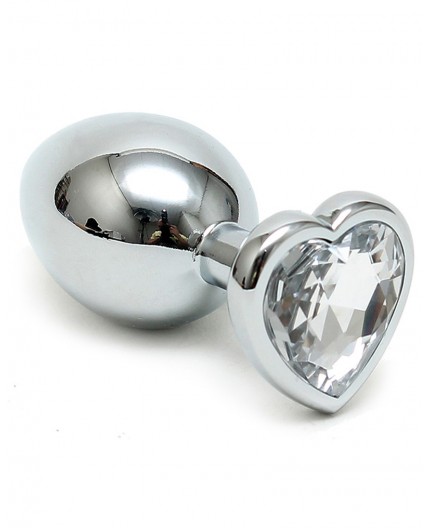 Sexy Shop Online I Trasgressivi - Plug Anale In Metallo - Butt Plug Small With Heart Shaped Crystal - Rimba Sexy Shop Online I Trasgressivi - Plug Anale In Metallo - Butt Plug Small With Heart Shaped Crystal - Rimba