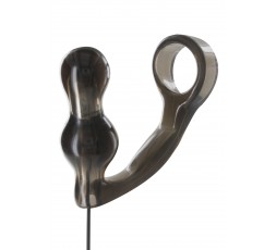 Sexy Shop Online I Trasgressivi - Stimolatore Prostatico Vibrante - Power Vibr. Plug & Penisring Grey - Toy Joy