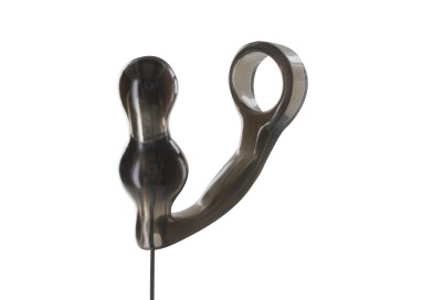 Stimolatore Prostatico Vibrante - Power Vibr. Plug & Penisring Grey - Toy Joy