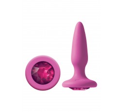 Sexy Shop Online I Trasgressivi - Plug Anale Classico - Glams Mini Rainbow Gem Pink - NS Novelties