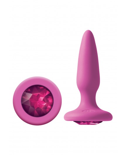 Sexy Shop Online I Trasgressivi - Plug Anale Classico - Glams Mini Rainbow Gem Pink - NS Novelties