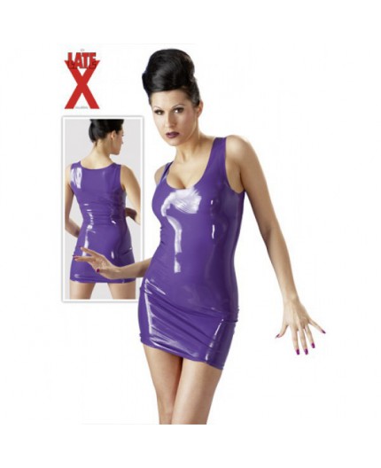 Sexy Shop Online I Trasgressivi - Abbigliamento In Latex - Mini Abito In Lattice Viola - Latex Sexy Shop Online I Trasgressivi - Abbigliamento In Latex - Mini Abito In Lattice Viola - Latex