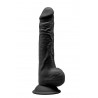 Sexy Shop Online I Trasgressivi - Fallo Realistico Dildo - Premium Silicone Dildo Black Mod 3 9,5'' - Silexd