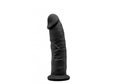 Fallo Realistico Dildo - Premium Silicone Dildo Black Mod.2 7,5'' - Silexd