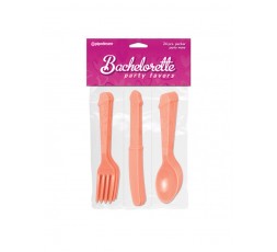 sexy shop online i trasgressivi Gadgets Scherzi - Set Di Posate A Forma Di Pene Di Bachelor 24 pezzi - Pipedream