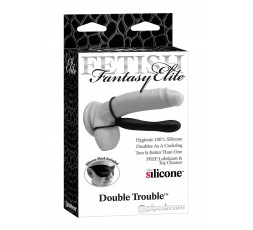 sexy shop online i trasgressivi - StrapOn Doppia Penetrazione - Double Trouble Black - Pipedream