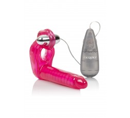sexy shop online i trasgressivi - StrapOn Doppia Penetrazione Vibrante - Ultimate Triple Stimulator Pink - California Exotics