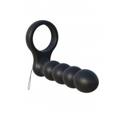 sexy shop online i trasgressivi - StrapOn Doppia Penetrazione Vibrante - Double Penetrator Black - Pipedream