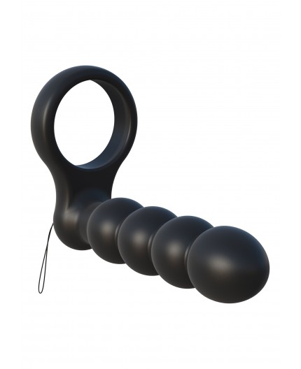 sexy shop online i trasgressivi - StrapOn Doppia Penetrazione Vibrante - Double Penetrator Black - Pipedream