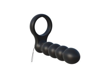 StrapOn Doppia Penetrazione Vibrante - Double Penetrator Black - Pipedream