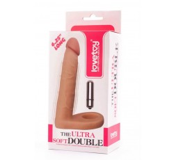 sexy shop online i trasgressivi - StrapOn Doppia Penetrazione Vibrante - The Ultra Soft Double Vibrating 2 - Lovetoy