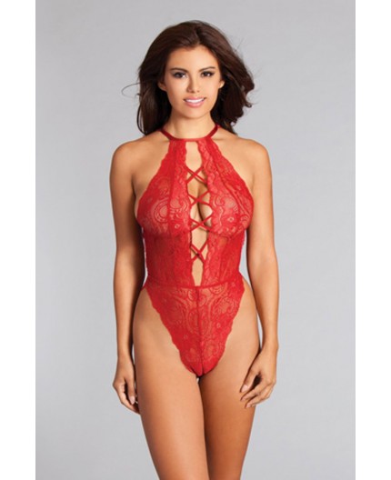 Sexy Shop Online I Trasgressivi - Sexy Lingerie - Body Sahara Teddy Royal Red - Be Wicked