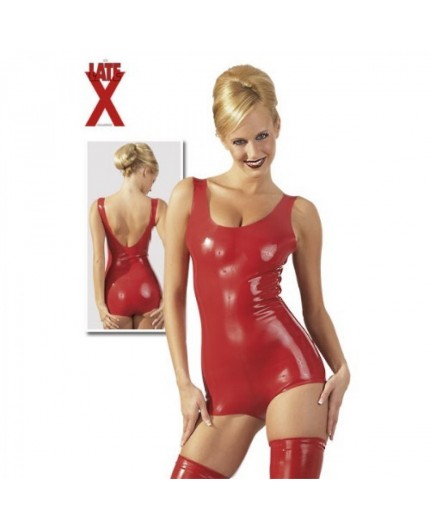 Sexy Shop Online I Trasgressivi - Abbigliamento In Latex - Body In Lattice Rosso - Latex