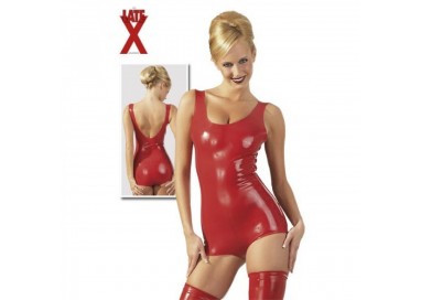 Abbigliamento In Latex - Body In Lattice Rosso - Latex