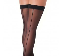 Sexy Shop Online I Trasgressivi - Calze & Collant - Calze Autoreggenti Nere Stockings With Seem Amorable - Rimba