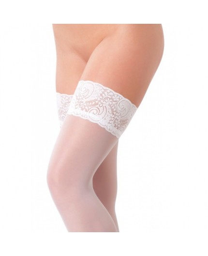 Sexy Shop Online I Trasgressivi - Calze & Collant - Calze Velate Autoreggenti Bianche Hold Up Stockings Amorable - Rimba