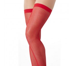 Sexy Shop Online I Trasgressivi - Sexy Lingerie - Calze a Rete Autoreggenti Rosse Stocking Amorable - Rimba