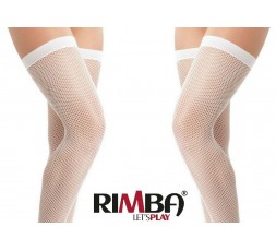 Sexy Shop Online I Trasgressivi - Calze & Collant - Calze a Rete Autoreggenti Bianche Stocking Amorable – Rimba