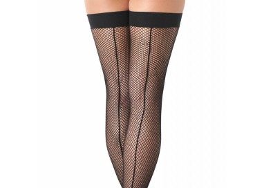 Calze & Collant - Calze a Rete Autoreggenti Nere Fishnet Stockings Amorable – Rimba