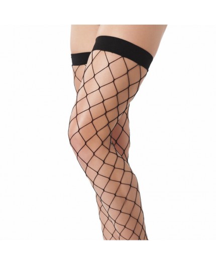 Sexy Shop Online I Trasgressivi - Calze & Collant - Calze Autoreggenti Nere a Rete Larga Stockings Amorable – Rimba