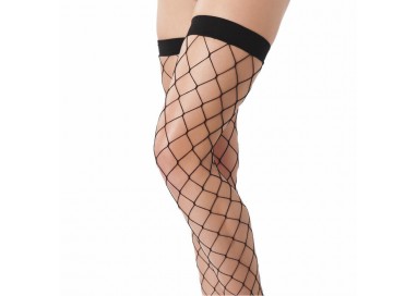 Calze & Collant - Calze Autoreggenti Nere a Rete Larga Stockings Amorable – Rimba