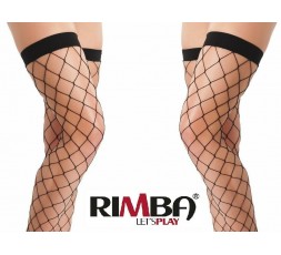 Sexy Shop Online I Trasgressivi - Calze & Collant - Calze Autoreggenti Nere a Rete Larga Stockings Amorable – Rimba