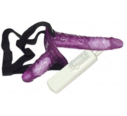 Sexy Shop Online I Trasgressivi - StrapOn Doppia Penetrazione Vibrante - Duo Viola - You2Toys