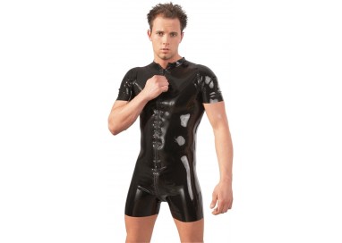 Abbigliamento Latex Uomo - Tuta In Latex Overall Con Zip - Latexa