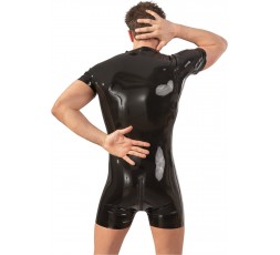 Sexy Shop Online I Trasgressivi -Abbigliamento Latex Uomo - Tuta In Latex Overall Con Zip - Latexa