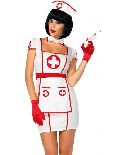 Sexy Shop Online I Trasgressivi - Carnevale Donna - Costume da Hospital Heartbreaking Infermiera - Leg Avenue Sexy Shop Online I Trasgressivi - Carnevale Donna - Costume da Hospital Heartbreaking Infermiera - Leg Avenue