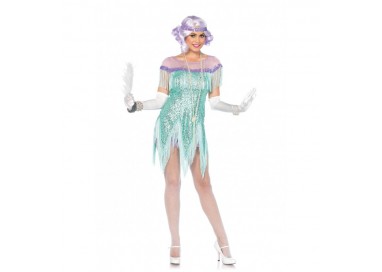 Carnevale Donna - Costume da Foxtrot Flirt Verde - Leg Avenue