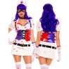 Sexy Shop Online I Trasgressivi - Halloween Donna - Infermiera Dell'Orrore Hot Mess Harley Nurse White - Music Legs