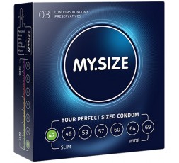 Sexy Shop Online I Trasgressivi - Profilattici Vegani - 3 Pezzi da 47 mm - My.Size