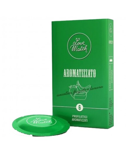 Sexy Shop Online I Trasgressivi - Profilattici - Aromatizzato Cioccolato Fragola Banana - Love Match