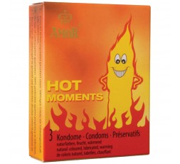 Sexy Shop Online I Trasgressivi - Profilattici - Effetto Caldo Hot Moments - Amor