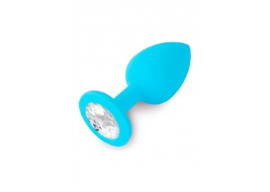 Plug Anale Classico - Jewellery Silicone Blue - Dolce Piccante