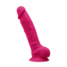 Sexy Shop Online I Trasgressivi - Fallo Realistico Dildo - Premium Silicone Dildo Pink Mod.1 9'' - Silexd