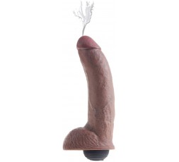 Sexy Shop Online I Trasgressivi - Fallo Realistico Dildo - King Cock 9 Squirting Con Testicoli - Pipedream