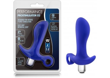 Stimolatore Prostatico Vibrante - Performance Prostimulator 02 Indigo - Blush Novelties