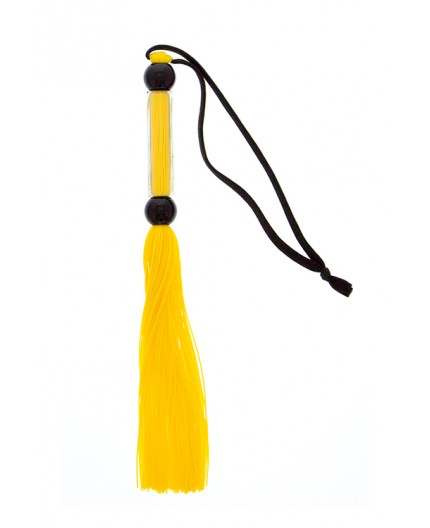 Sexy Shop Online I Trasgressivi - Fruste e Paddle - Yellow Silicone Flogger Whip - Guilty Pleasure