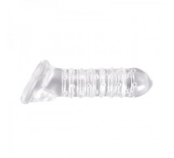 Sexy Shop Online I Trasgressivi - Guaina Fallica - Renegade Ribbed Extension Clear - NS Novelties